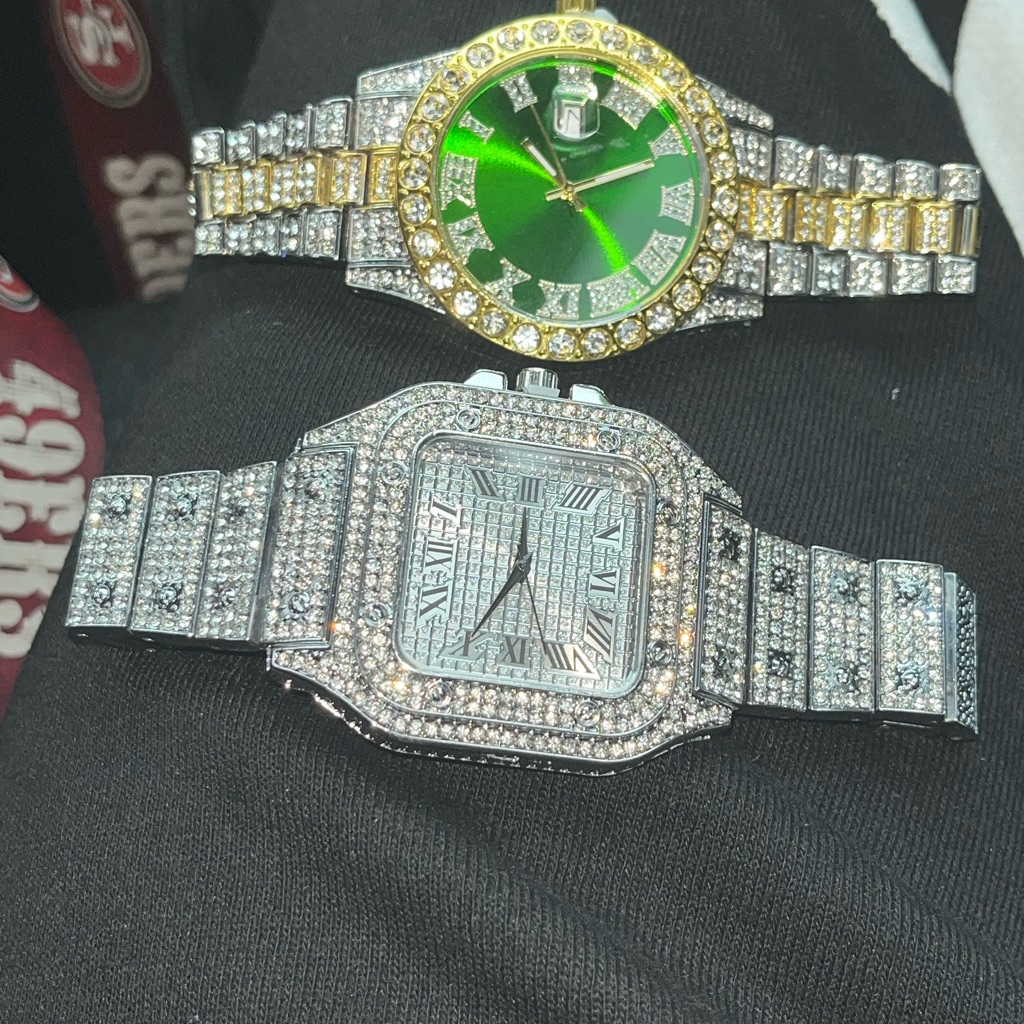 Diamond Supply Co Green Face Rolex And Iced Out Carti